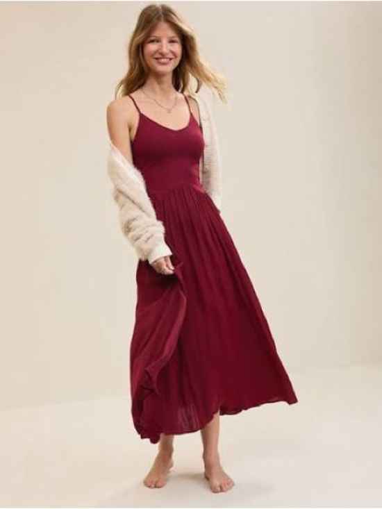 Aerie Dresses & Skirts - Aerie Satin At The Barre Dress
NWT Size Small
